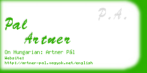 pal artner business card
